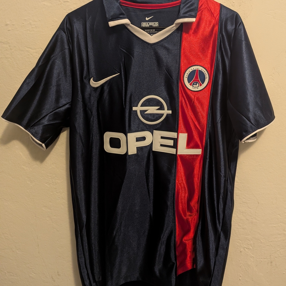 2001/2002 PSG Ronaldinho Jersey with LNF Patch